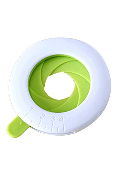 HALAMODO أداة قياس حصص المعكرونة القابلة للتعديل، أبيض/أخضر، 7.8 بوصة