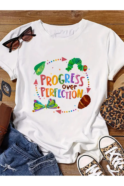 İSMTEXS Κοντομάνικο μπλουζάκι με λαιμόκοψη ουνισέξ, άνετο στη χρήση, με γραφι...