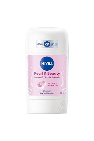 NIVEA Kadın Stick Deodorant Pearl & Beauty 72 Saat Anti-perspirant 50 Ml 3 ADET