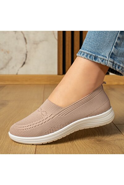 Modlet.ro Women's pink low-sole sport espadrilles with perforations MOD13056