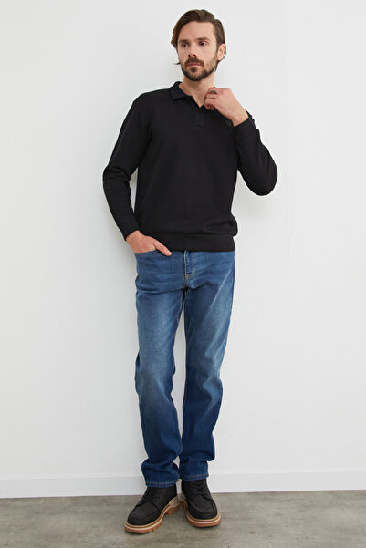 Fulla Moda Kabartma Baskılı Polo Yaka Body