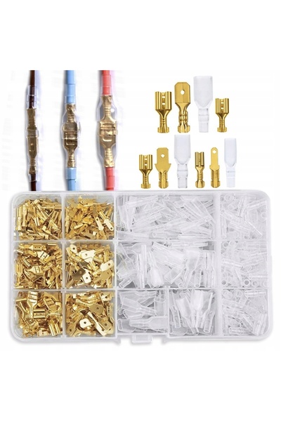 Rosfix Insulated Electrical Connector Set 450 Pieces | With Organizer Case