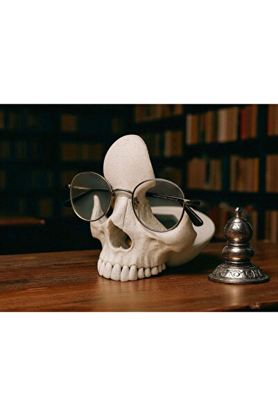 multiogz Kuru Kafa Şekilli Masaüstü Gözlük Tutucu ve Organizer – Dekoratif& A...