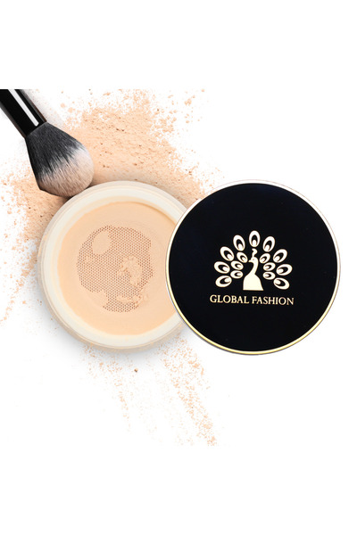 global fashion بودرة تثبيت الهواء 10 جرام - خفيفة الوزن، تتحكم في الزيوت، لمس...