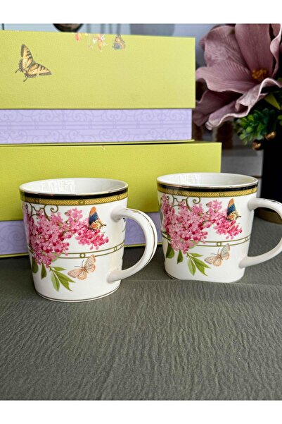 ROSSEV Muse Garden 2-Piece Porcelain Mug