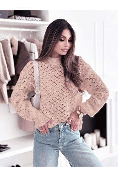 SOFILINE Powder pink knitted sweater with pattern SH-G1389-WK M8