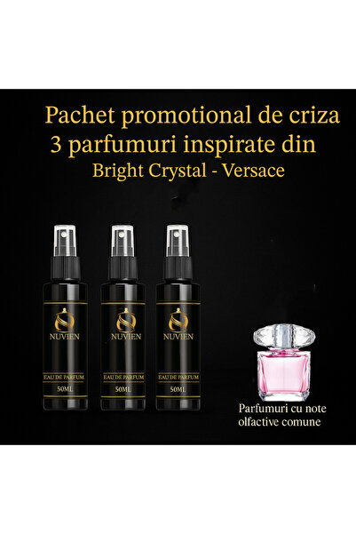 Nuvien Set of 3 Perfumes 50ml – Inspired by Bright Crystal V.