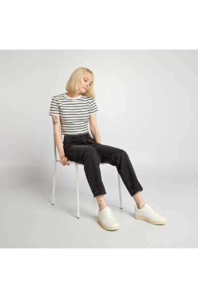 KIABI High-rise straight jeans GREY