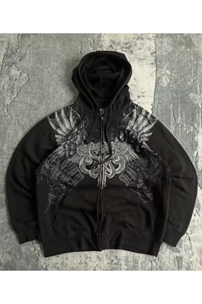 Köstebek South Pole Gothic Wings Unisex Kapüşonlu