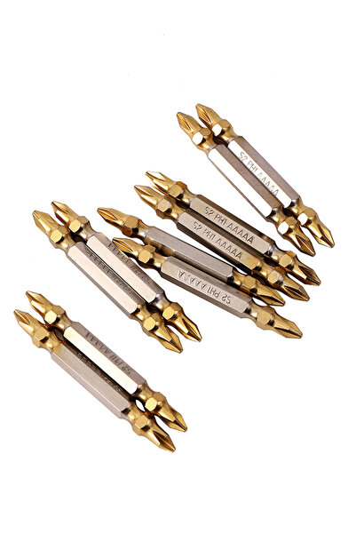 Lawazim Screwdriver Bit Set - 10 Piece Double Ended PH1 Philips for Drill, DIY & Repair