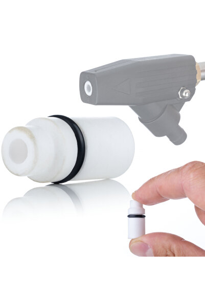 Rosfix Duza Ceramică de Sablat Albă | Ø8,6x11,2x25,5 mm | Durabilă și Compatibilă