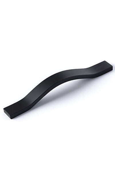 Badem10 Mâner din metal negru Hyacinth, 160 mm, mâner pentru sertar pentru mobilier modern, mâner pentru dulapuri de bucătărie și uși, durabil