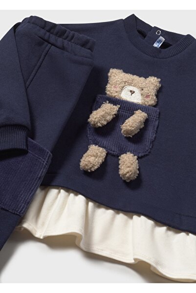 MAYORAL Baby Girl 2-Piece Top and Bottom Set Navy Blue 2843