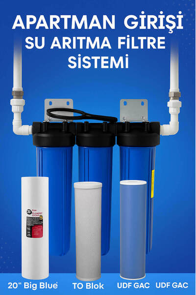 AQUA BELLA 3 Aşamalı Su Arıtma Filtresi – Ev ve İş Yeri İçin Çamur Tortu Pas ...