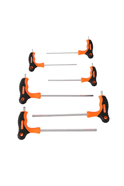 Lawazim Hex Screwdriver Set - 6 Piece T Handle Double Head Ergonomic Grip for Repair & DIY