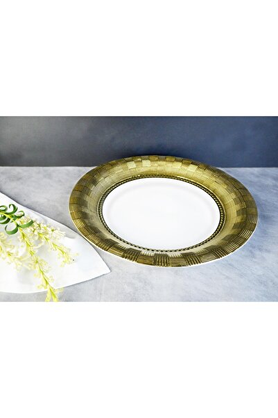 Paçi Round Serving Plate Stella Dama Gold 34 cm Ser-800424