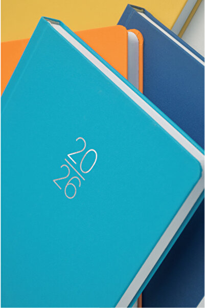 Gıpta 2026 Spin-Stitched Hardcover Daily Lined White Agenda (Sundays on One Page)