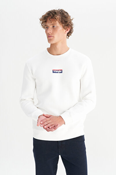 WRANGLER Pamuklu Regular Fit Normal Kesim Bisiklet Yaka Logo Detaylı Sweatshirt