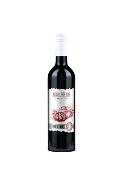 Casa Petru Vin roșu demidulce Merlot fără alcool 0,75 l