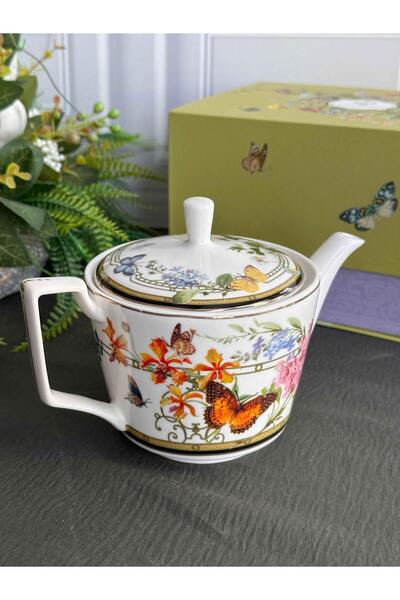 ROSSEV إبريق شاي من الخزف الصيني من ماركة ميوز جاردن