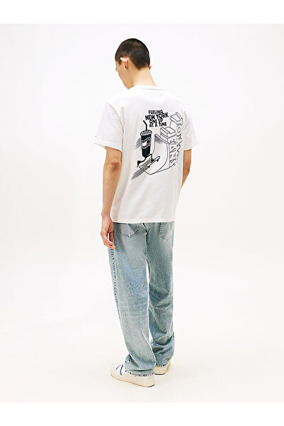 Tommy Hilfiger Men's Tjm Relax Skater Backprint T-Shirt