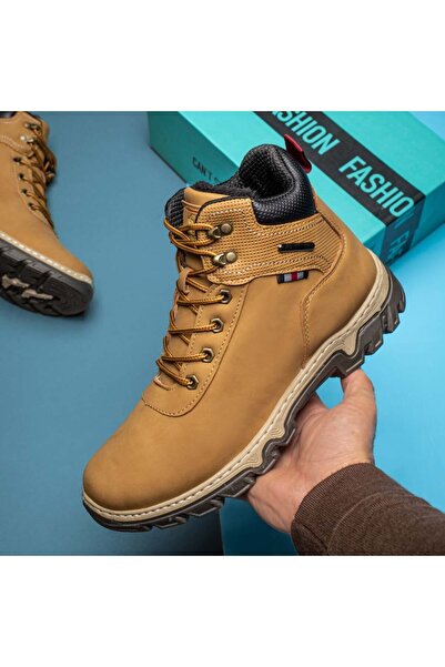 Modlet.ro Men's khaki low-sole boots MOD12804