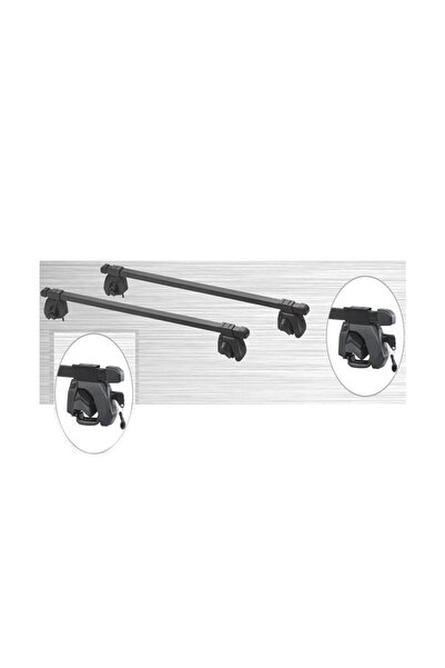 Lumi LUXURY Universal steel crossbar set with key - mounting on longitudinal bars