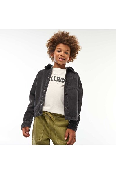 KIABI Denim jacket with hood GREY