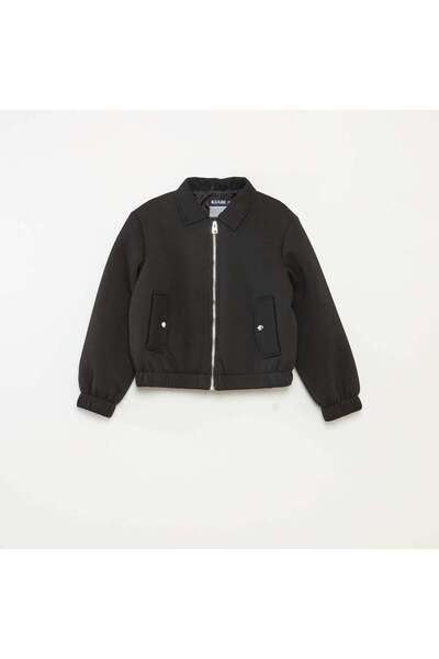 KIABI Milano knit jacket with elasticated hem BLACK