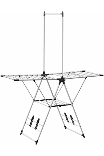 Generic Henlee Cloth Dryer, Iron White and Black, All in One Multifunctional Laundry Dryer, Indoor and Outdo