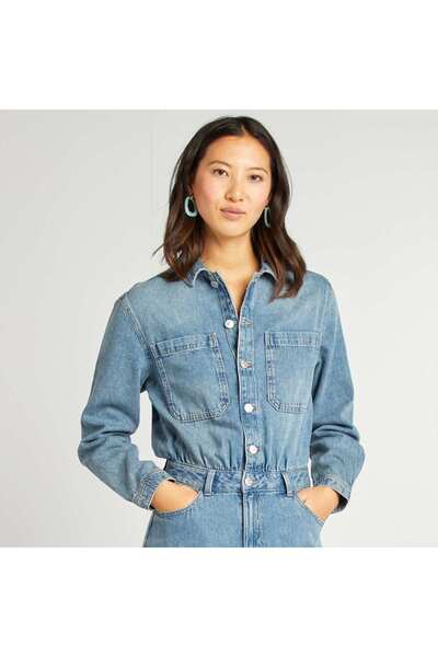 KIABI Denim jumpsuit BLUE