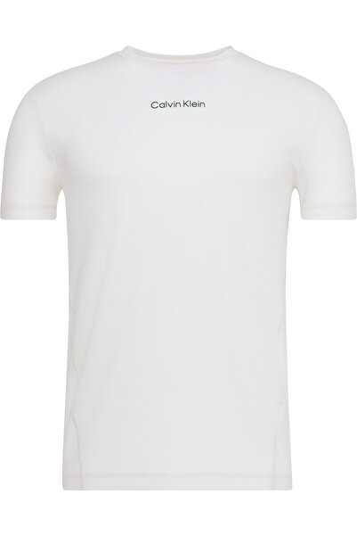 Calvin Klein Men's Brand Logo Organic Cotton Casual White T-Shirt Suitable for Daily Use Lvgmf5K101 100
