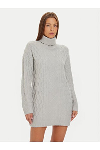Brave Soul Γυναικείο Πλεκτό Φόρεμα LKD-248SINBYA Γκρι