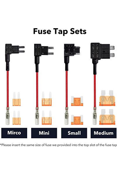 Generic WOLFBOX USB-C Hardwire Kit for Dash Cameras 12V-24V to 5V with Battery Drain Protection