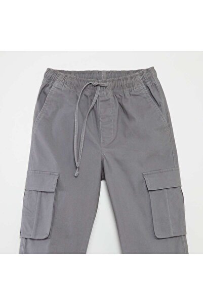 KIABI Stretchy multi-pocket trousers GREY