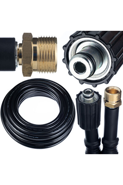 Rosfix Furtun Presiune 15M M22-M22 | 200 Bar | Compatibil cu Kärcher/Kranzle