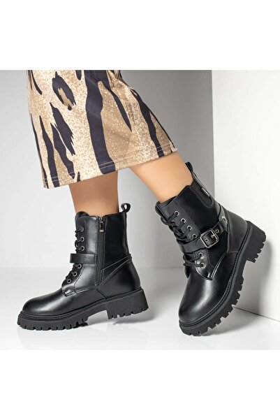 Modlet.ro Ghete negre de damă cu fermoar MOD12191