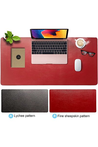SKY TOUCH Sky-Touch Desk Pad Leather Computer Mouse Pad Office Desk Mat Extended Gaming Mouse Pad, Non-Slip Wa