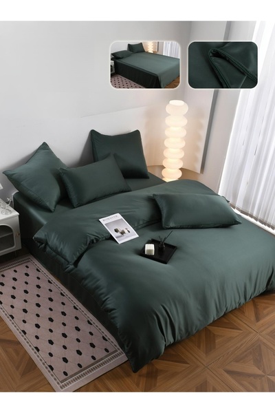 CHIRASO CHIRASO Bedding, Satin with Silk Look, Classic Sheet 230x240cm Duvet Cover 200x230 4 Pillowcases
