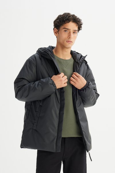 Lee Regular Fit Normal Kesim Kapüşonlu Casual Mont