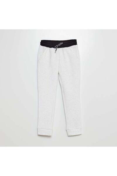 KIABI Joggers with velour lining WHITE