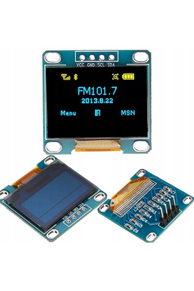 Rosfix OLED Display 0.96" 128x64 Blue | I2C SSD1306 3–5V Arduino Compatible