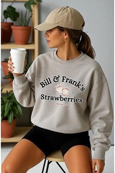 ArtYus Tricou unisex cu mânecă lungă Bill Strwaberry Front Transfer cu imprim...