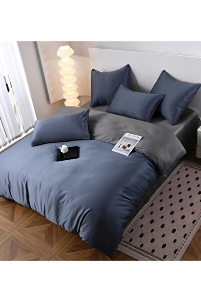 CHIRASO Lenjerie CHIRASO, Satin cu aspect Mătase, Cearceaf clasic 230x240cm Husă Pilotă 200x230 4 Fețe Pernă