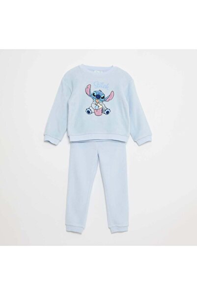 KIABI طقم بيجامة ديزني من الصوف باللون الأزرق