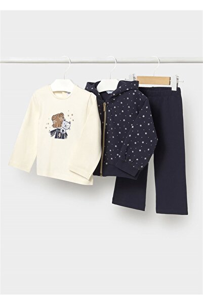 MAYORAL Дівчачий 3-компонентний спортивний костюм, синій 2842