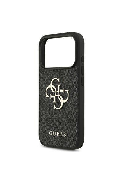 Guess Carcasă pentru iPhone 17 Pro, Hardcase 4G cu logo mare, protecție subțire, compatibilă, neagră