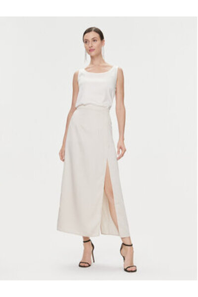 Bruuns Bazaar Γυναικεία Φούστα Μίντι BBW3744 Εκρού