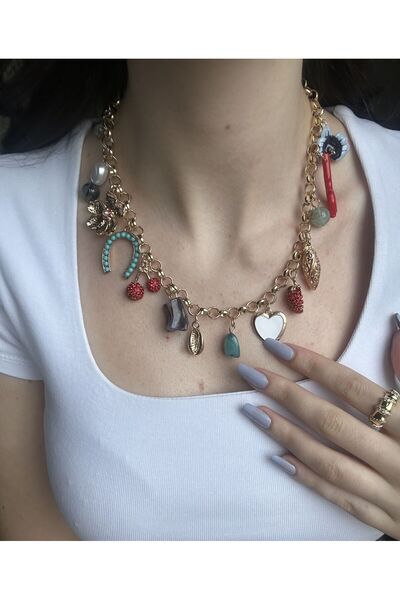 Atelier Emine Çoklu Charm Kolye