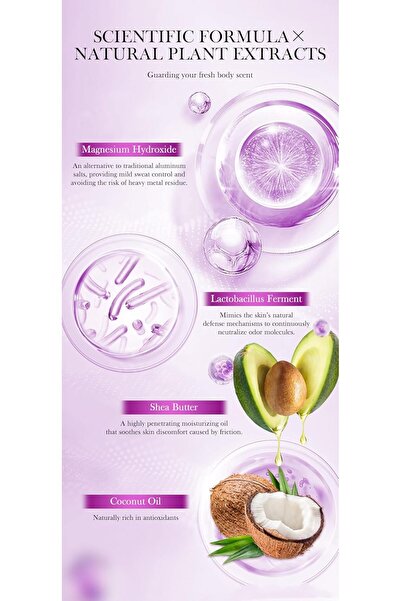 SKY TOUCH مزيل عرق سكاي تاتش، مزيل عرق يدوم 48 ساعة، مكونات طبيعية، للجنسين